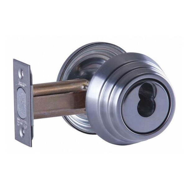 Arrow Lock Deadbolt, Cylindrical, Satin Chrome Finish E61 26D IC