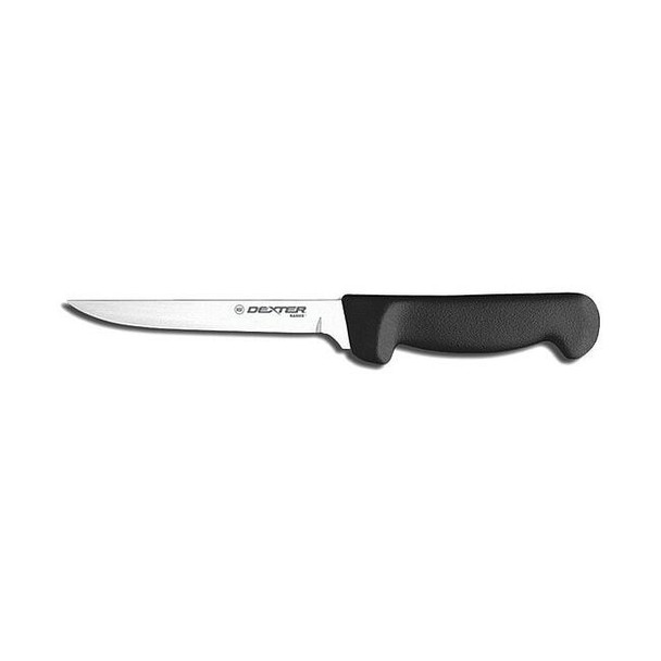Dexter Russell Boning Knife,6" Blade,Black/White Handle 31617B