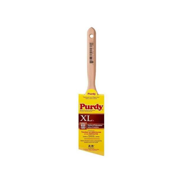 2-1/2" Angle Sash Firm, Nylon/Polyester Bristle, Paint Brush, Hardwood Handle