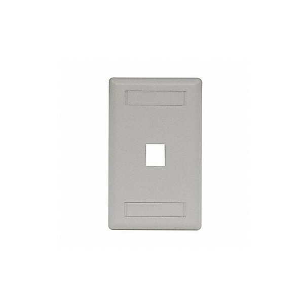 Hubbell 1-Socket IFP11OW Faceplate - 1 x Socket(s) - 1-gang - Office White
