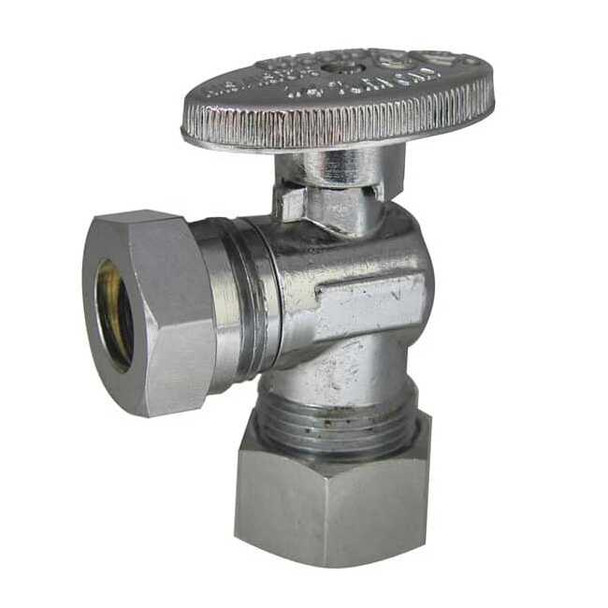 Kissler 1/4-Turn Stop,Angle,5/8 Inx1/2 In 88-9240