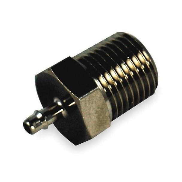 Pneumadyne 1/8" Barb x MNPT Nickel Brass Straight Connector EB30-1/8-5