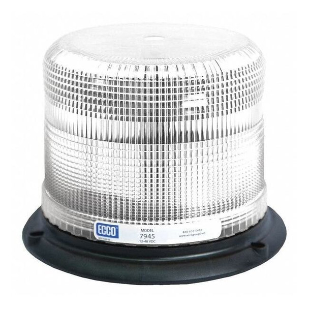 Ecco Beacon Light,Clear,Flashing 7945C