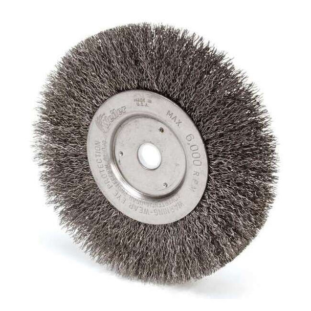 Weiler Crimped Wire Wheel Wire Brush, Arbor 93120