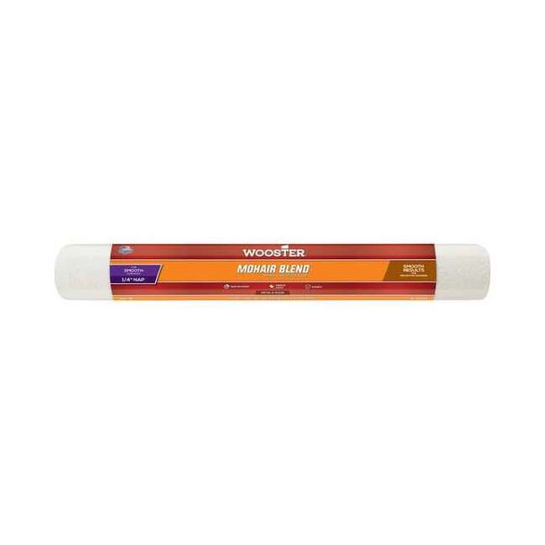 Wooster 18" Paint Roller Cover, 1/4" Nap, Mohair/Polyester R207-18