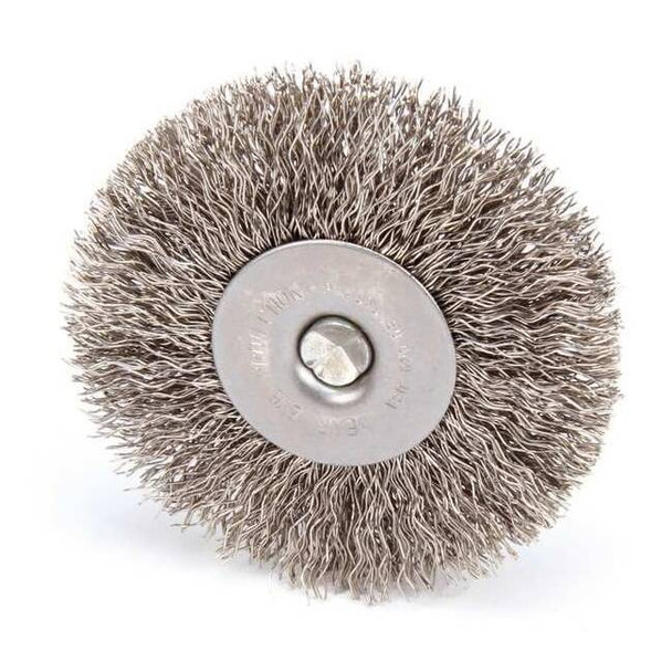 Weiler RaDial Crimped Wire Wheel Wire Brush, Stem 93041