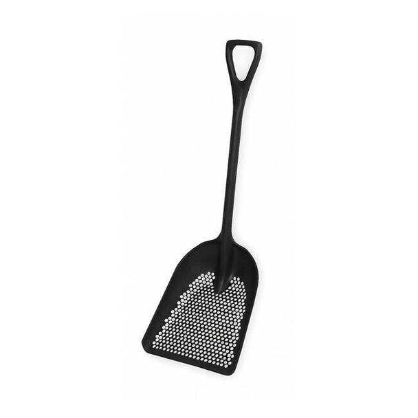 No. 10 Scoop Shovel, Plastic Blade, 27 in L, Black, Polypropylene Handle