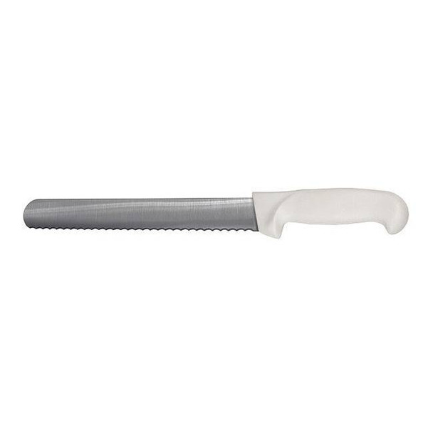 Crestware Slicer Knife,10 in Blade,White Handle KN51