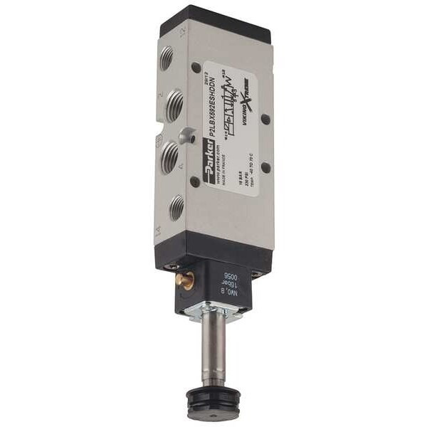 Parker Solenoid Air Control Valve,1/4 In,4-Way P2LBX592ESHDDN