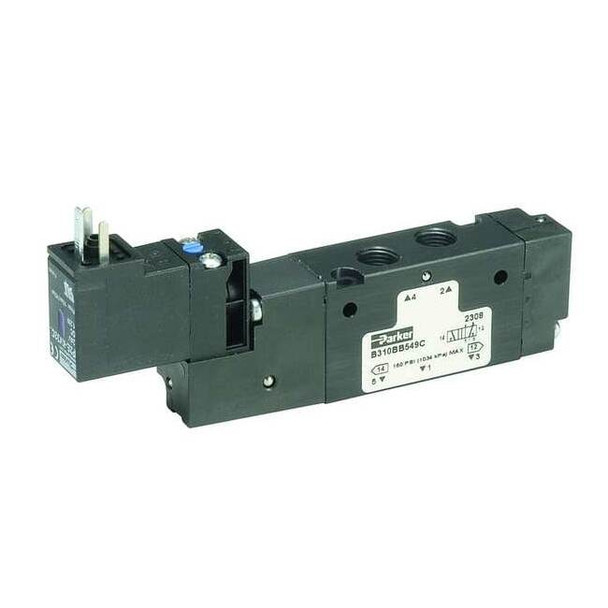 Parker Solenoid Air Con Valve,Three-Way,145 psi B3G0BB549C