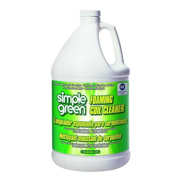 Simple Green Foaming Coil Cleaner, 1 gal Jug, Clear 0110000404001