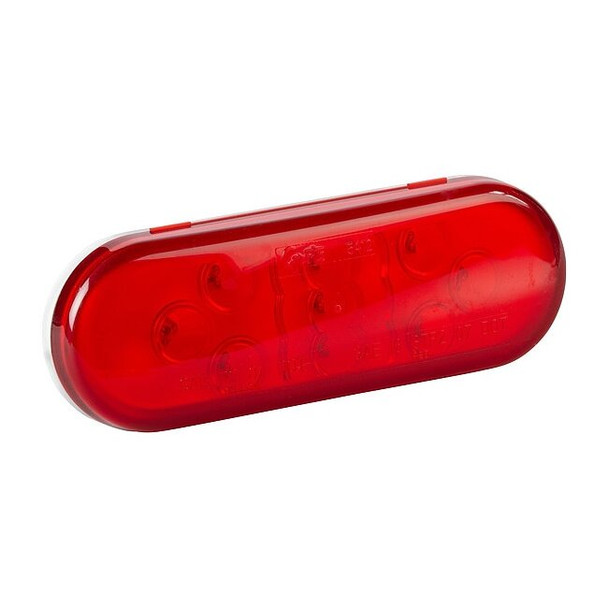 Grote Stop/Turn/Tail Light,Oval,Red,6-1/2" L 54132