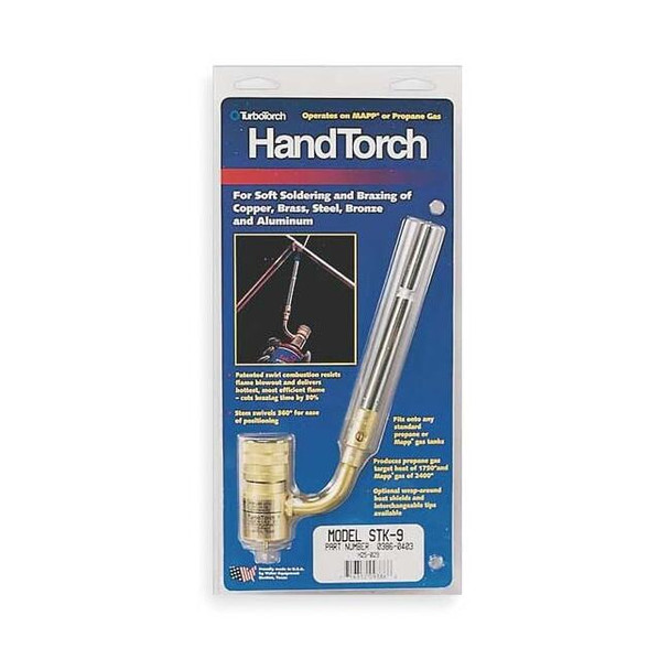 Turbotorch Hand Torch,360 Deg,Swirl Flame 0386-0403