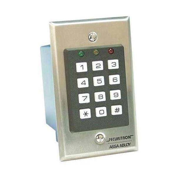 Securitron Access Control Keypad,DK-16,12Key,Indoor DK-16