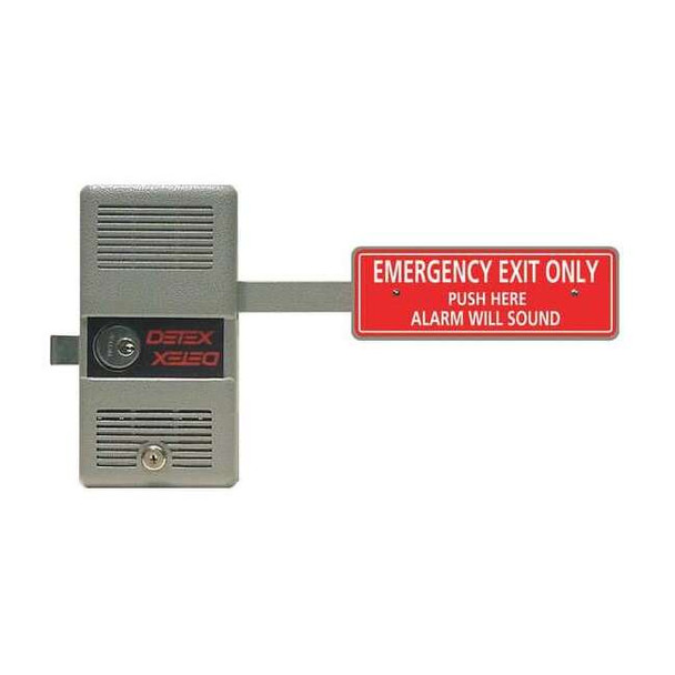 Detex Rim Exit Device with Alarm,ECL-230,9V ECL-230D W-CYL