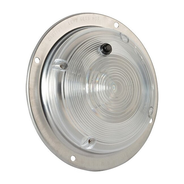 Grote Dome Lamp,Round,Clear,Bulb Replaceable 61821