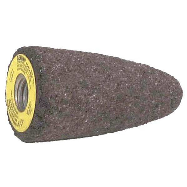 Norton Abrasives Gemini Grinding Cone,1-1/2 Dia,3 L,24GR,AO 61463622190