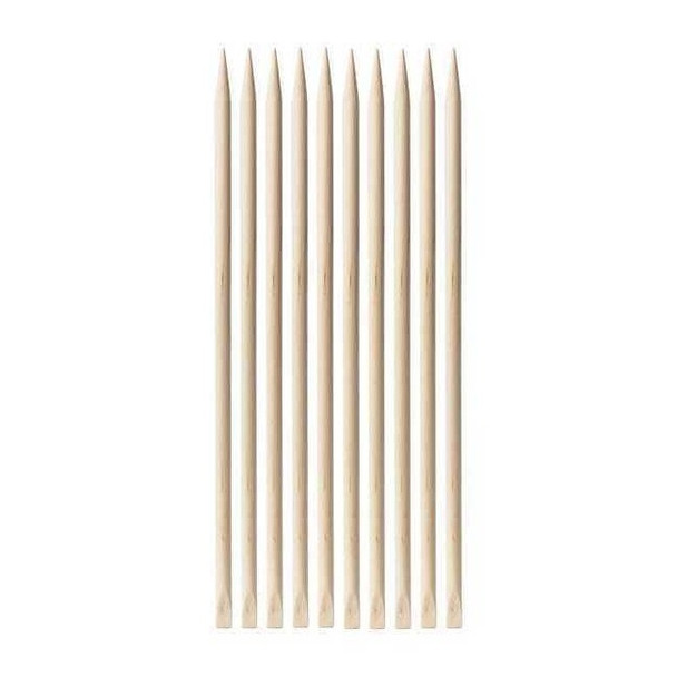 Jonard Tools Orange Sticks,Pointed/Flat,PK10 S-389/10