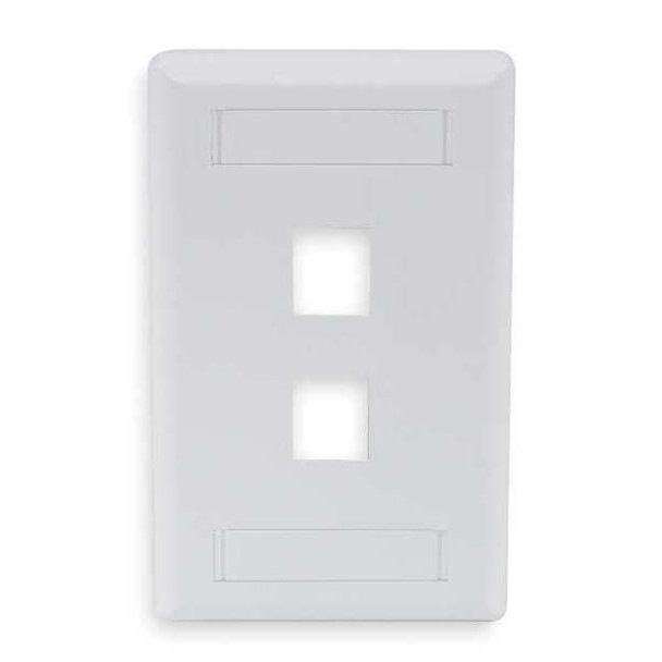 Hubbell IFP12W 2 Socket Faceplate - 2 x Socket(s) - 1-gang - White