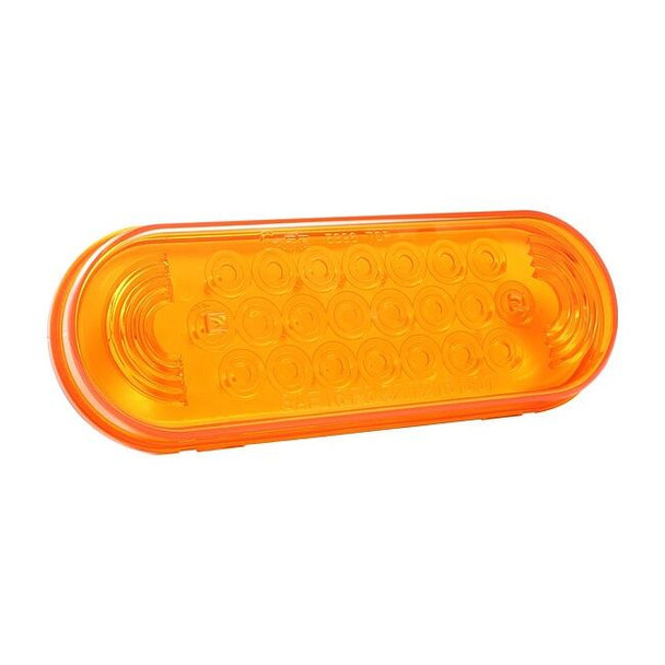 Grote Stop/Turn/Tail Light,Oval,Orange,6-1/2"L 53963