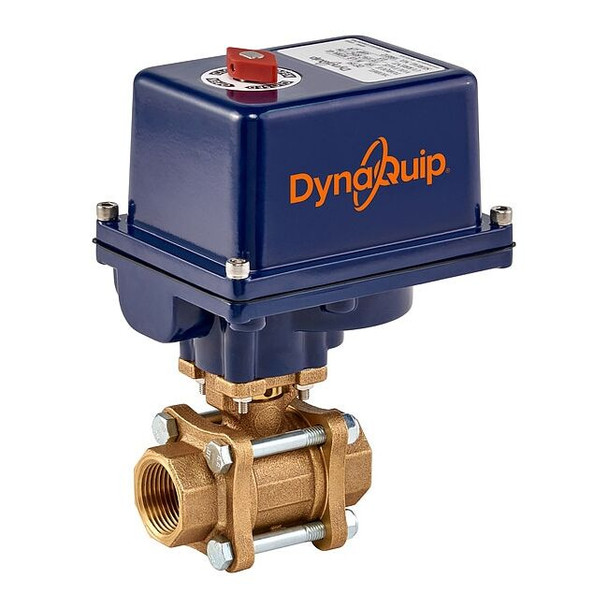 Dynaquip Controls 1-1/2" FNPT Bronze Electronic Ball Valve 2-Way EVA67AME25