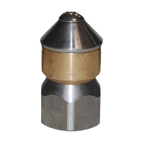Rotating Sewer Nozzle, Size 4.5, 3600 psi, GPM at 2000 PSI: 3.18