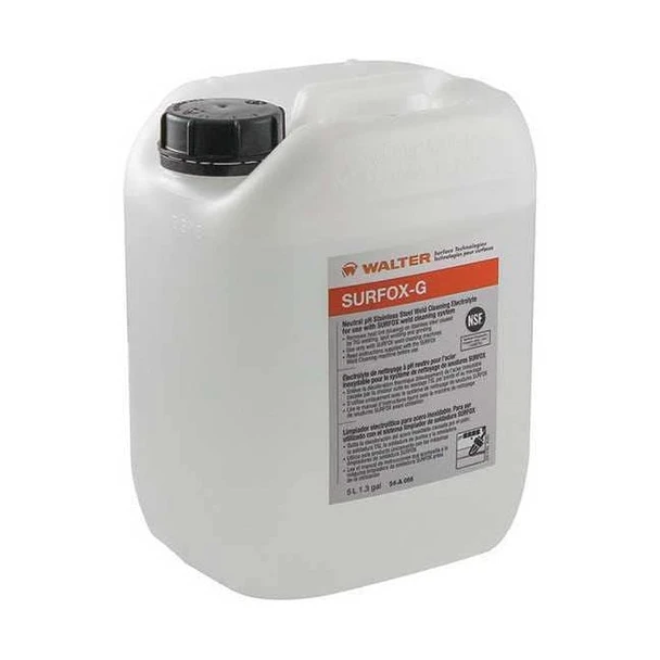 Walter Surface Technologies Weld Cleaning Solution,1.3 gal. 54A066