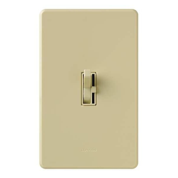 Lutron Lighting Dimmer, Toggle, Fluorescent, Ivory AYF-103P-IV