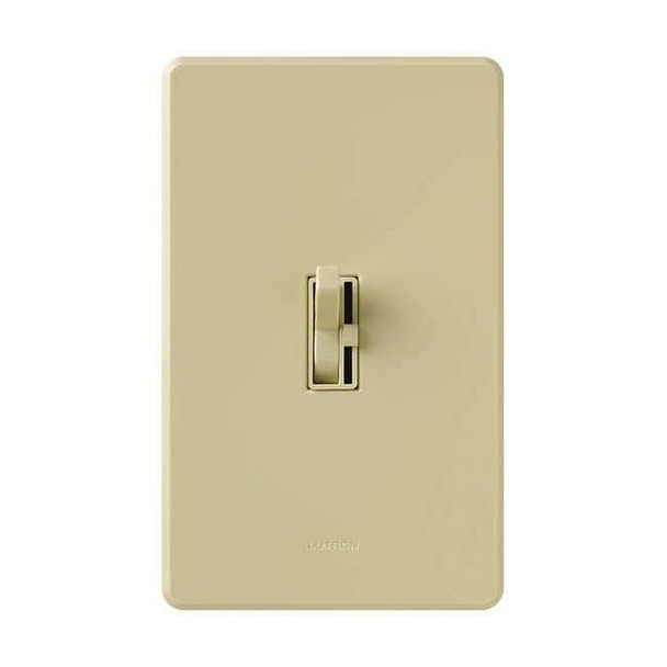 Lutron Lighting Dimmer,Toggle,Fluorescent,Ivory AYF-103P-IV
