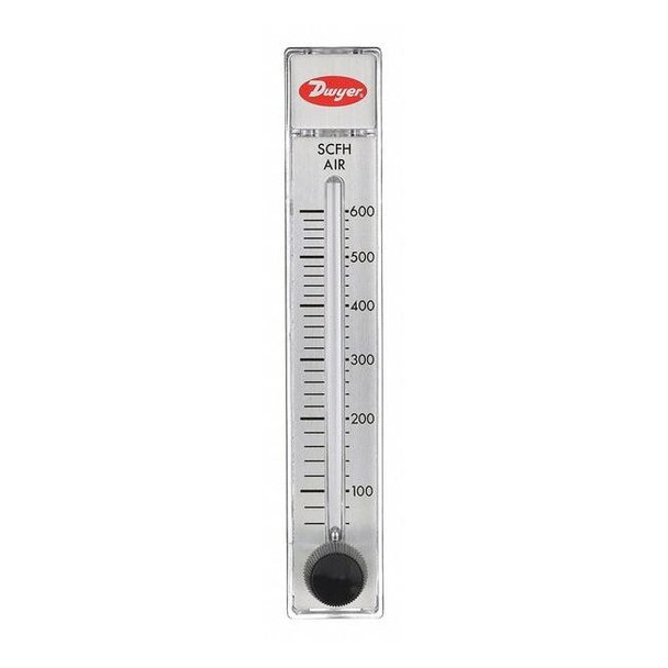 Dwyer Instruments Flowmeter, range 60-600 SCFH air. RMB-57-SSV
