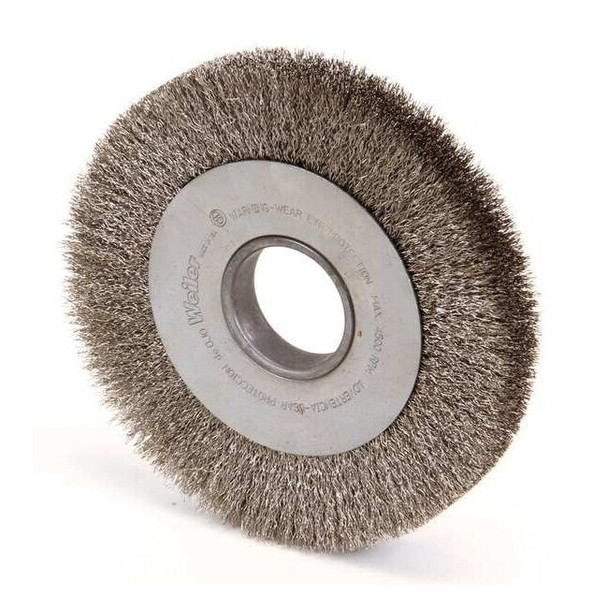 Weiler Wire Wheel Wire Brush, Arbor, 8", 1" W 97428