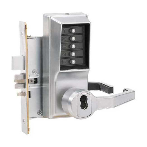 Dormakaba Push Button Lockset,8000,Right,Lever R8148B-26D-41