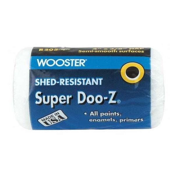 Wooster 4" Paint Roller Cover, 3/8" Nap, Woven Fabric R205-4