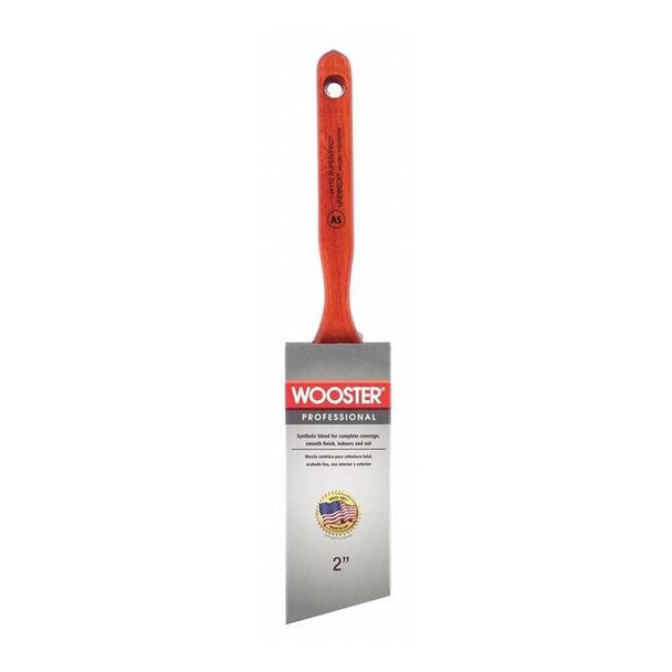 2" Angle Sash Firm, Nylon/Polyester Bristle, Paint Brush, Wood Handle