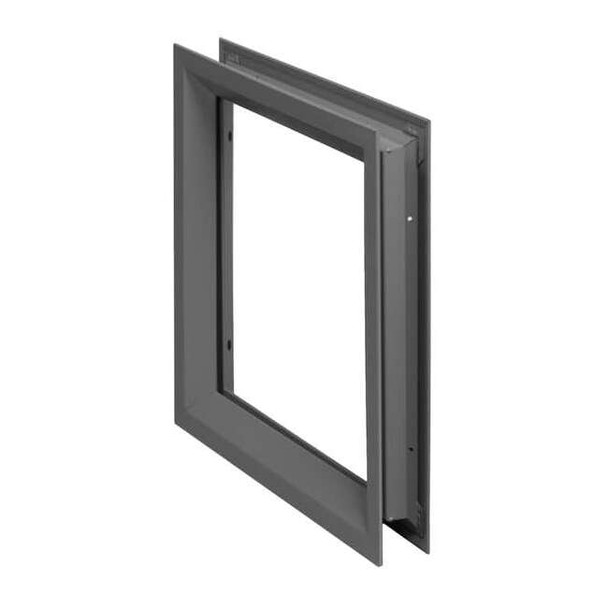 National Guard Door Window Frame Kit,10 inx10 in,Gray L-FRA100-12x12