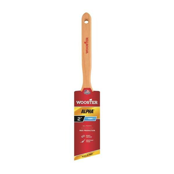 Wooster 2" Angle Sash Firm, Micro Tip Bristle, Paint Brush, Wood Handle 4231-2