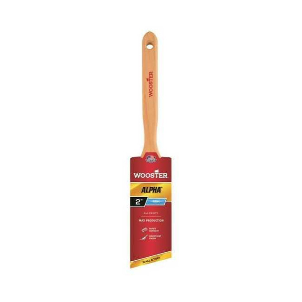 Wooster 2" Angle Sash Firm, Micro Tip Bristle, Paint Brush, Wood Handle 4231-2