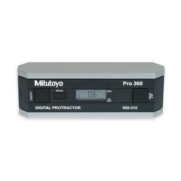 Mitutoyo Digital Protractor,Accuracy +/-0.1 deg. 950-317