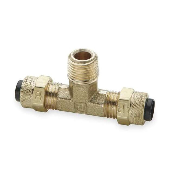 Parker 1/4" Compression x 1/8" MNPT Brass Branch Tee 10PK 172P-4-2