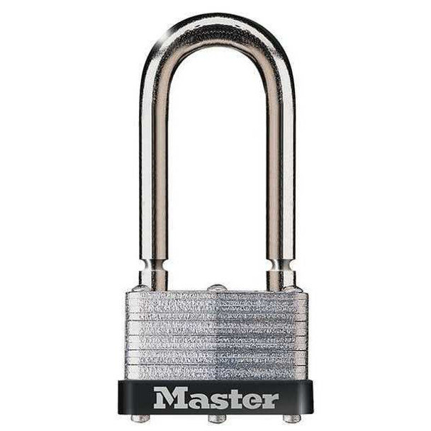 Master Lock Keyed Padlock, 13/16 in,Rectangle,Silver 500KABRKLH