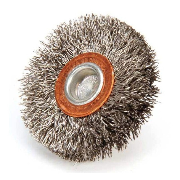 Weiler Crimped Wire Wheel Wire Brush, Stem, 2" 96144