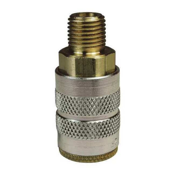 Dixon Male to Industrial Coupler,1/4,Brass 2FM2-B