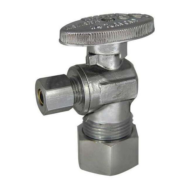 Kissler Angle Stop Valve, Brass, Compression, 1/4in 88-9375
