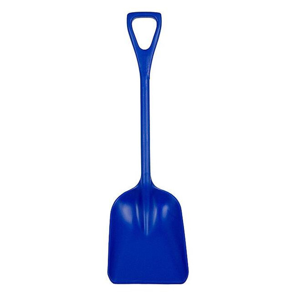 Remco Hygienic Square Point Shovel, Polypropylene Blade, 23 1/2 in L, Blue 69813