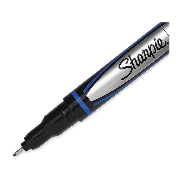 Sharpie Stick Permanent Pen, Fine 0.8 mm, Blue PK12 1742664