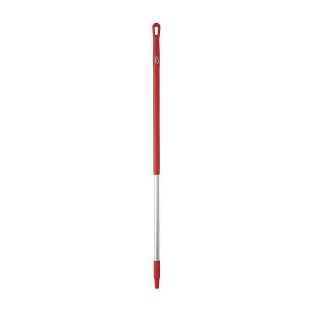 Vikan 51" Color Coded Handle, 1 1/4 in Dia, Red, Aluminum 29354