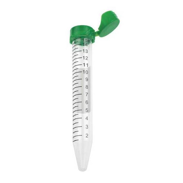 Celltreat Centrifuge Tube, 15mL, Flip-Top, Bag, PK500 229417