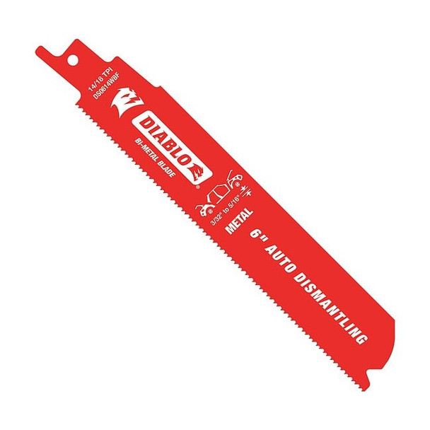 Diablo 6 in x 14/18 TPI Reciprocating Saw Blade, 200 PK DS0614WBF200