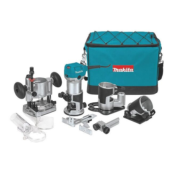 Makita 1-1/4 HP* Compact Router Kit RT0701CX3