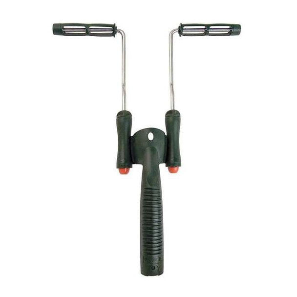 Mini Dual Paint Roller Frame, Cage, Polypropylene Handle, 4-1/2", 6-1/2" Rollers